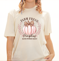 Fall Festive "Farm Fresh Pumpkin" Women Short Sleeve T Shirt