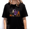 Glitter Halloween MAMA Women Short Sleeve T Shirt